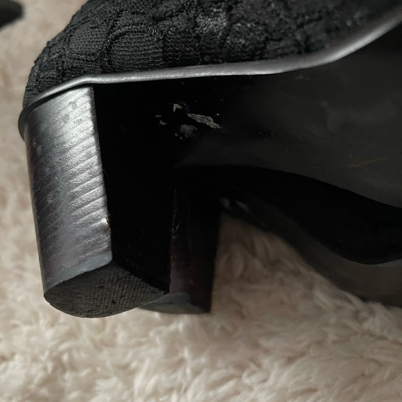 Tiramisu Black Lace Over Suede Western Style Boots - Picture 13 of 16